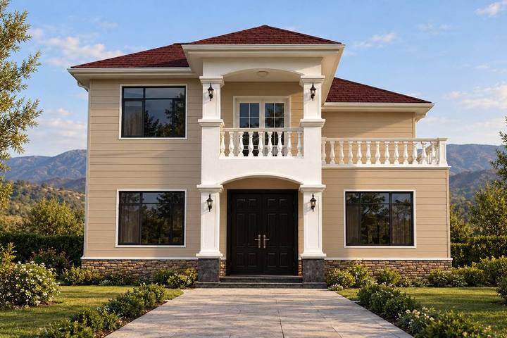 VM-01 · Villa modular de dos niveles