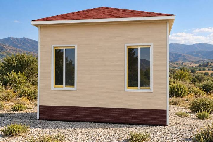 AL-08 · Casa compacta de cubierta a cuatro aguas