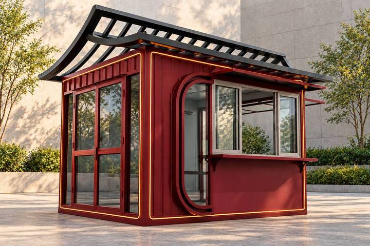 COM-03 · Kiosco estilo oriental