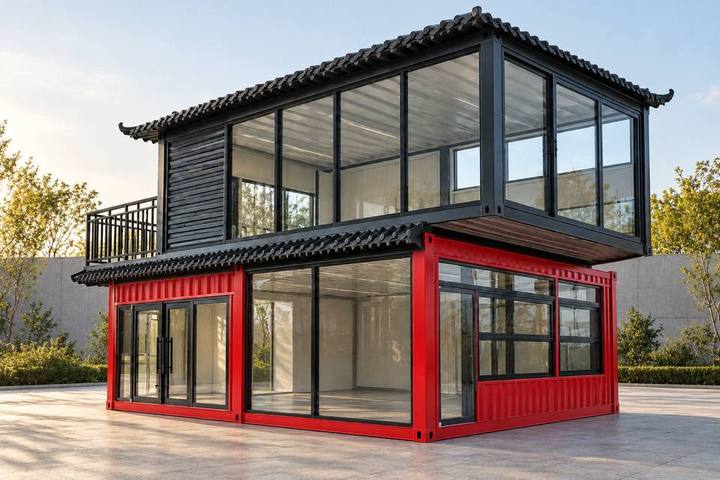 COM-04 · Container comercial de dos niveles