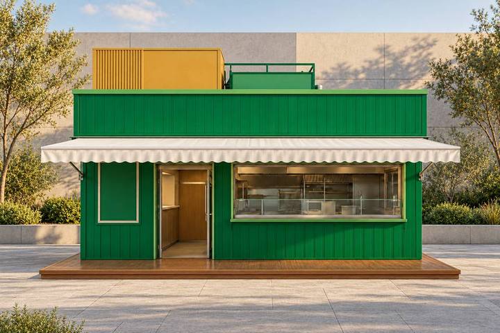 COM-20 · Kiosco verde