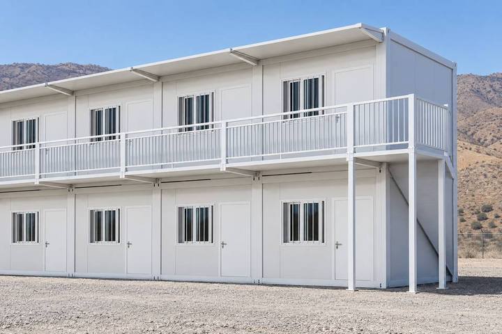 MOD-09 · Edificio modular blanco