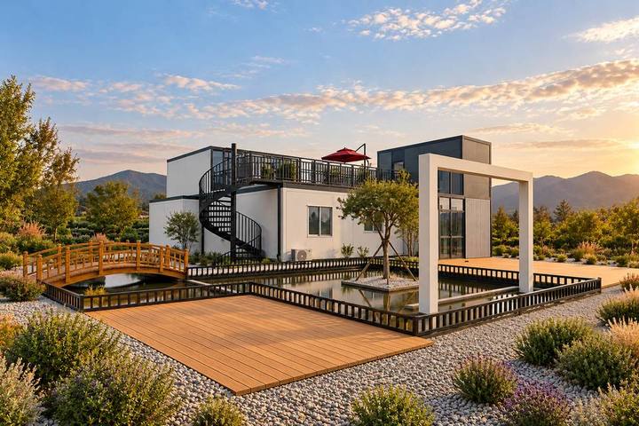 VM-06 · Casa modular con terraza superior